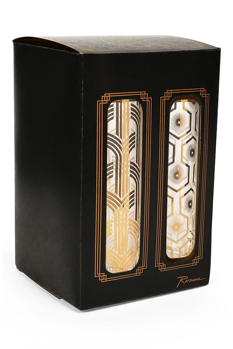 Art Deco Champagne Flutes, Alternate, color, CLEAR/ GOLD