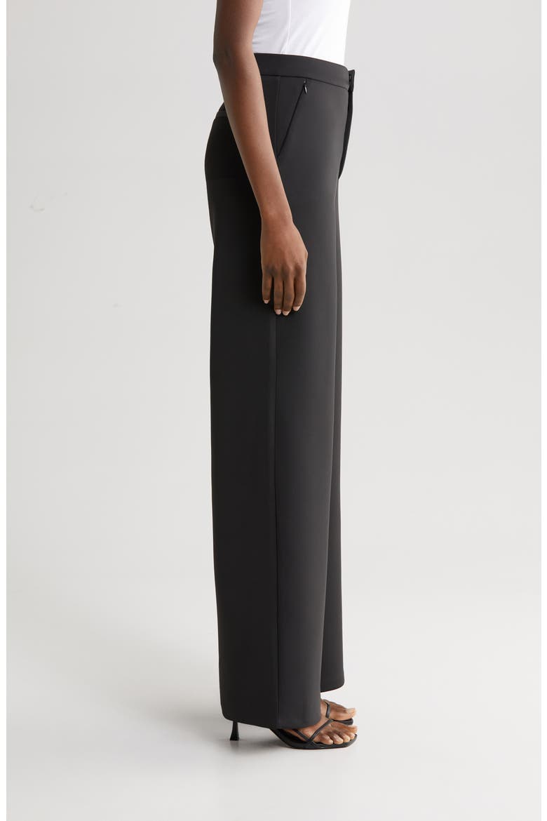 Scuba Wide Leg Trousers, Alternate, color, BLACK001