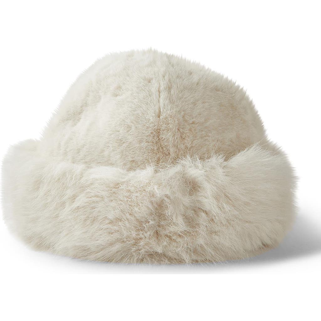 Cotton On Faux Fur Beanie In White
