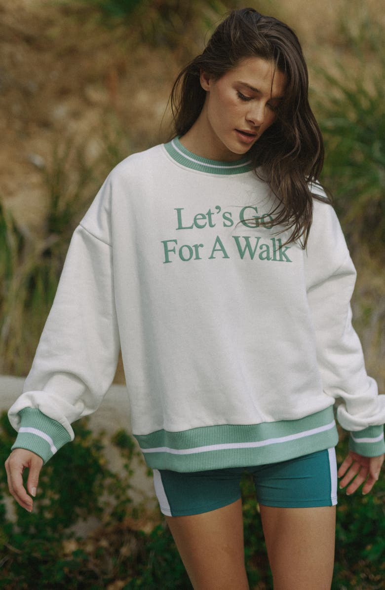 YELLOW THE LABEL Let's Go For a Walk Sweatshirt, Alternate, color, 