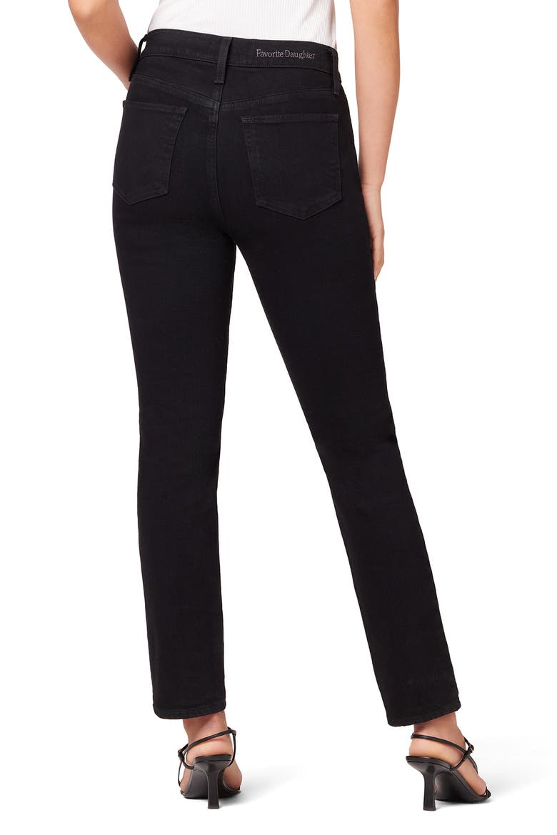 The Erin High Rise Straight Leg Jeans, Alternate, color, BLACK