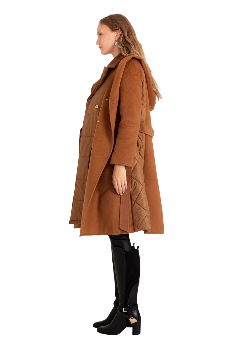 Walk Me Home Convertible Coat, Alternate, color, Camel