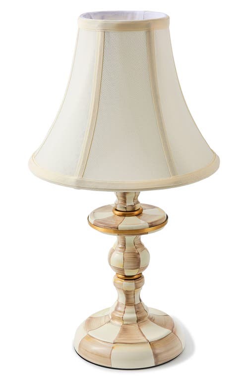Mackenzie-childs Mackenzie Childs Courtly Check Candlestick Lamp In Neutral