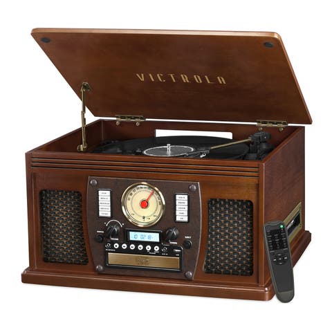 Navigator 8 in 1 Wood Record Player