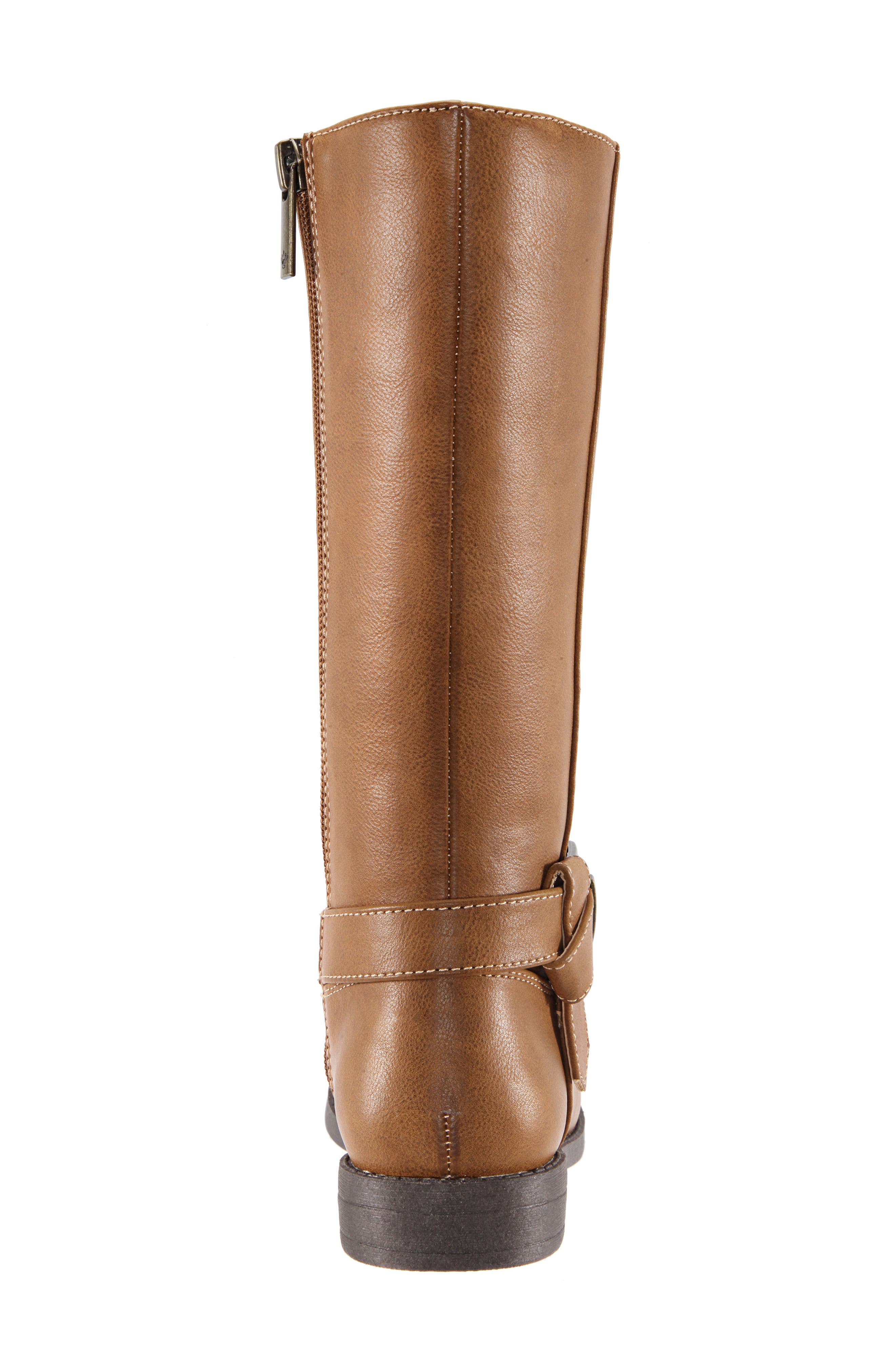 Galaxy Tall Riding Boot, Alternate, color, SADDLE TUMBLED