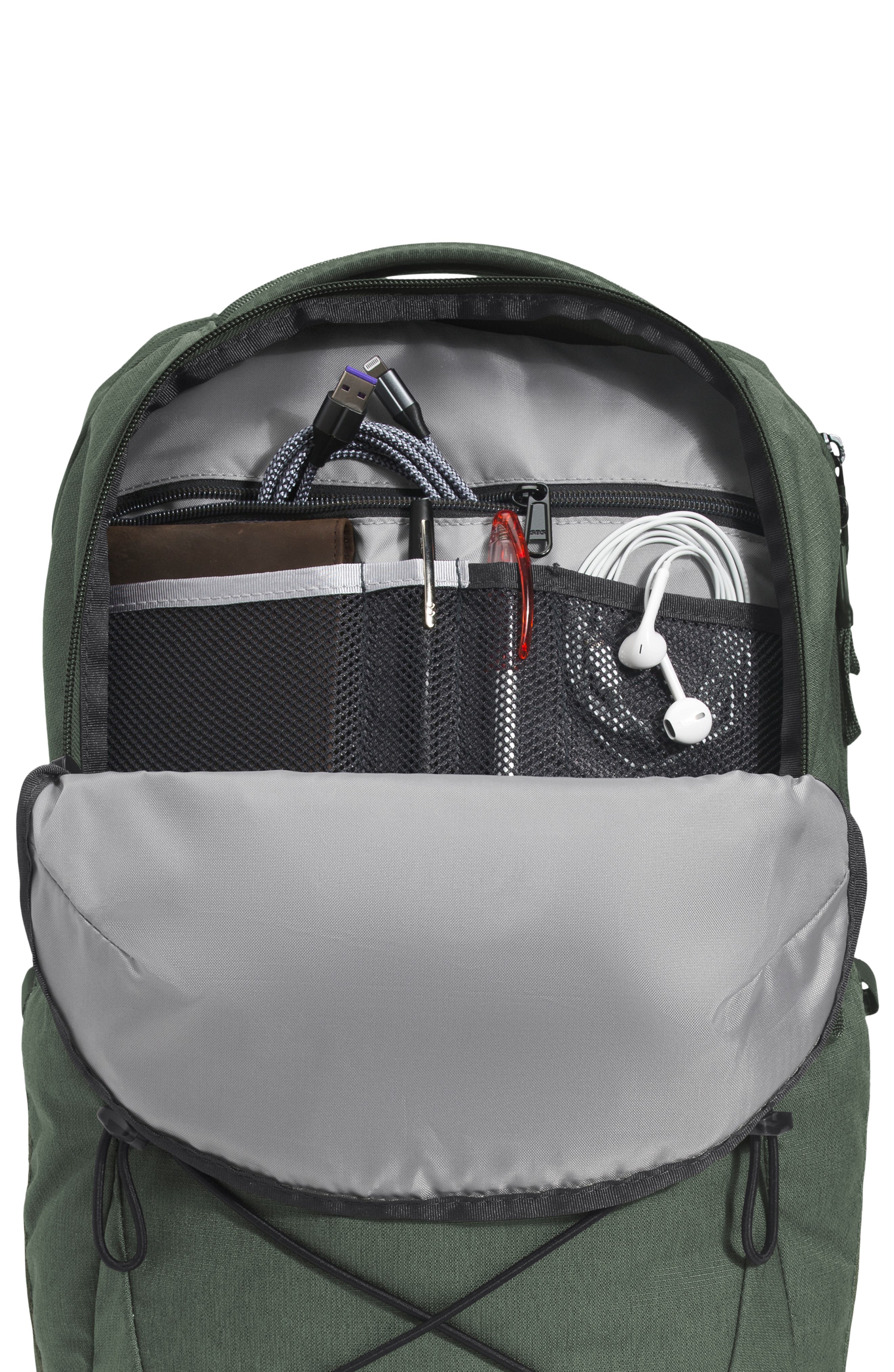 Jester Campus Backpack, Alternate, color, THYME LIGHT HEATHER/ TNF BLACK