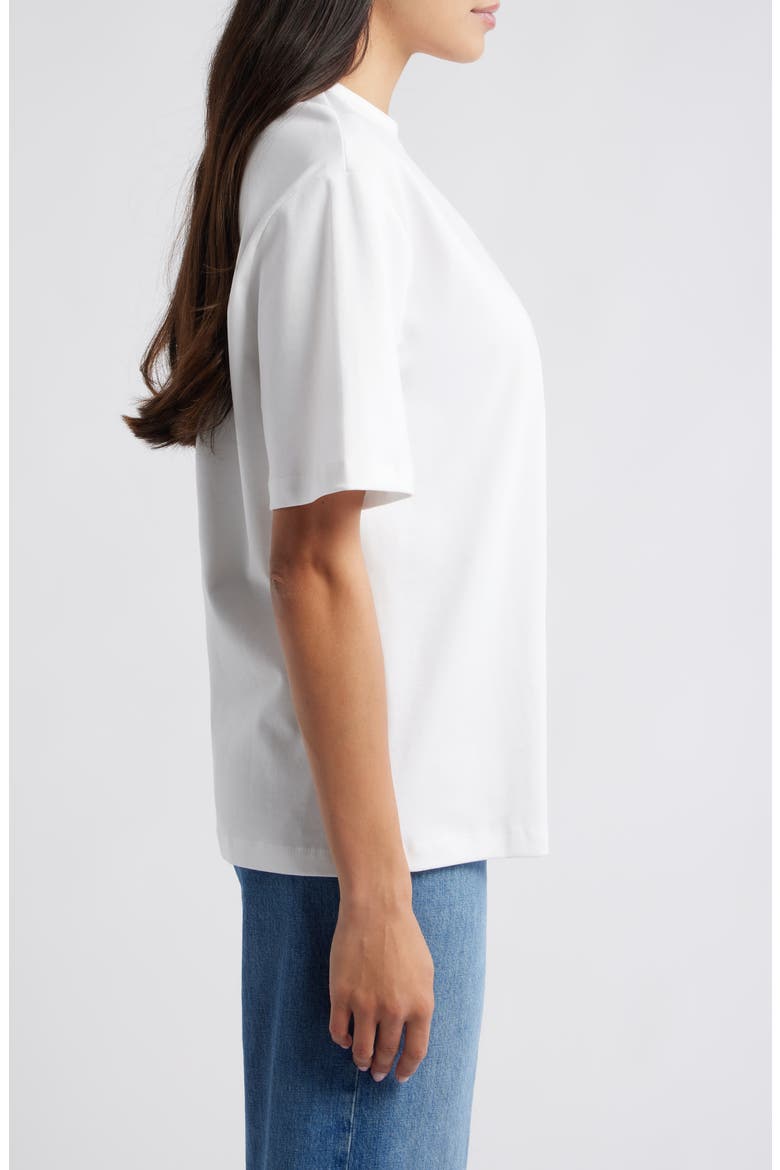 Crewneck Cotton T-Shirt, Alternate, color, WHITE