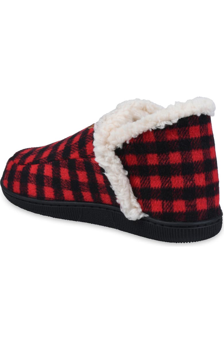 GAAHUU Buffalo Check Faux Shearling Slipper, Alternate, color,