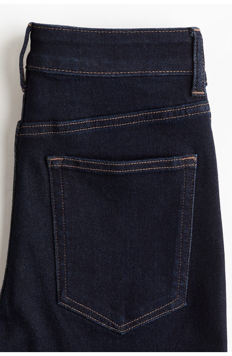 H&M Skinny High Waist Jeans, Alternate, color, Dark Denim Blue