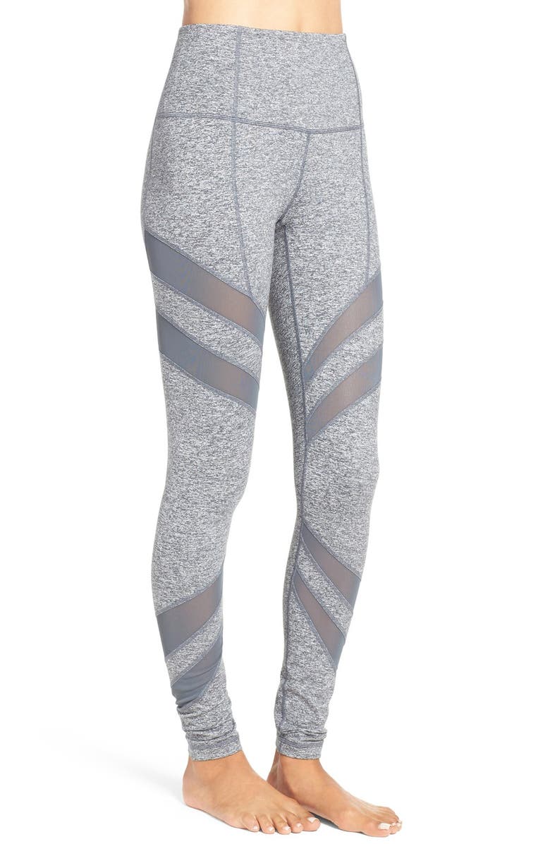 Zella 'Splice it Up' High Waist Leggings, Alternate, color,