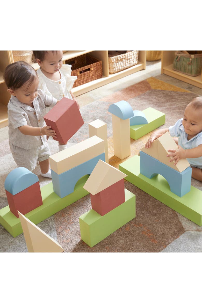 Jumbo Foam Colored Blocks - 36 Pieces, Alternate, color, Multicolored