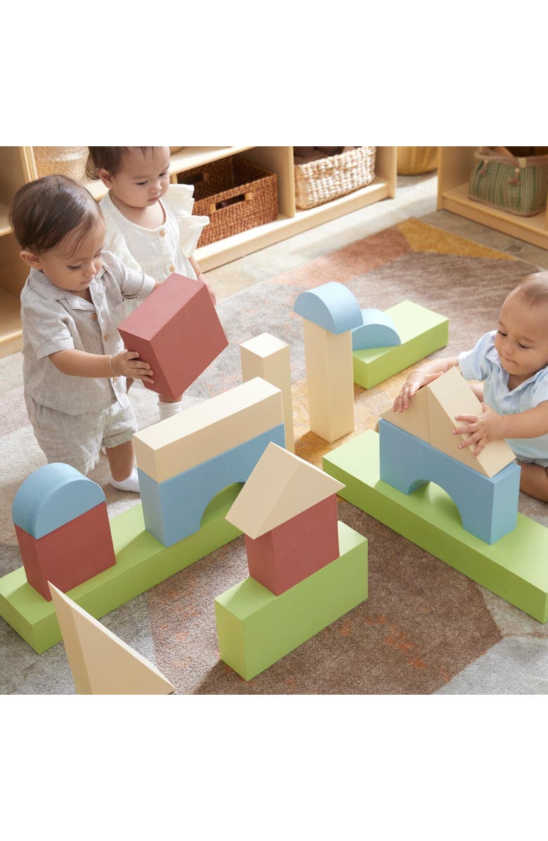 Kaplan Early Learning Company Jumbo Foam Colored Blocks - 36 Pieces, Alternate, color, Multicolored