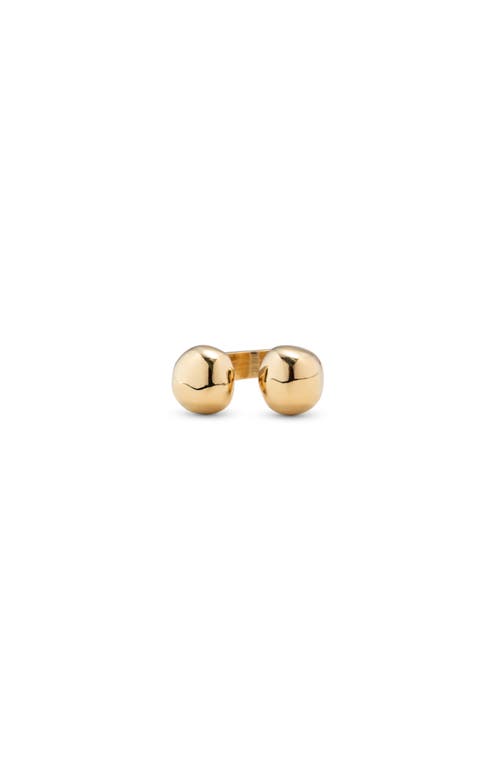 Unode50 18k Gold-plated Beads Ring In Gold