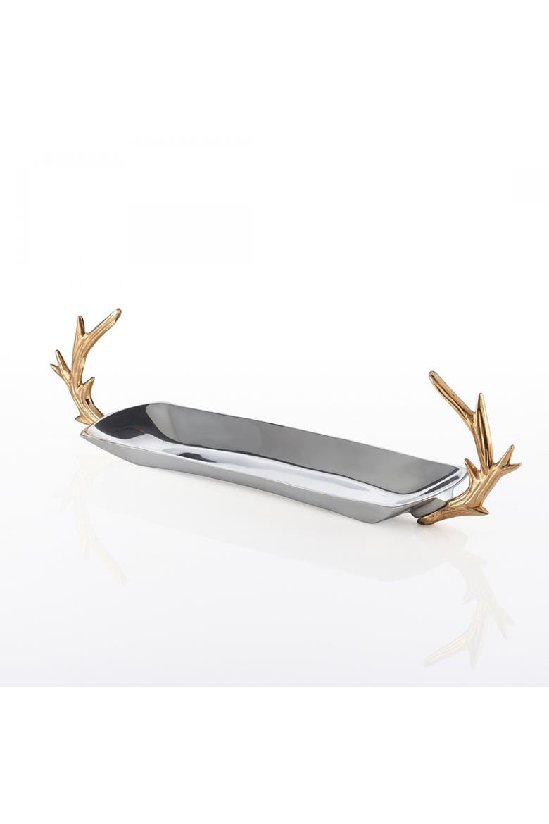 Staghorn Long Dish, Main, color, Silver