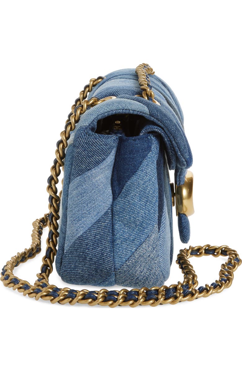 COACH Tabby Quilted Patchwork Denim Shoulder Bag, Alternate, color,