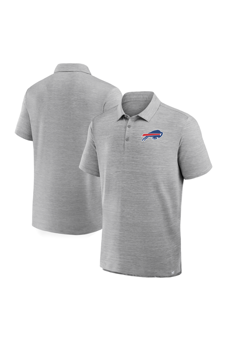Men's Fanatics Heather Gray Buffalo Bills Clutch Polo, Main, color, Heather Gray