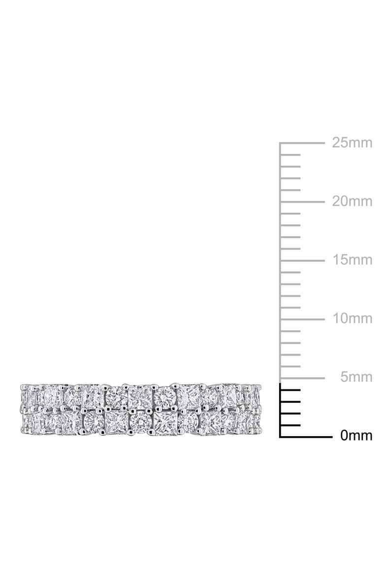 Lab Grown Diamond Double Row Eternity Band 14k, Alternate, color, White Gold