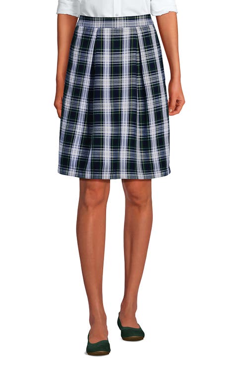 School Uniform  Plaid Skort Top of Knee