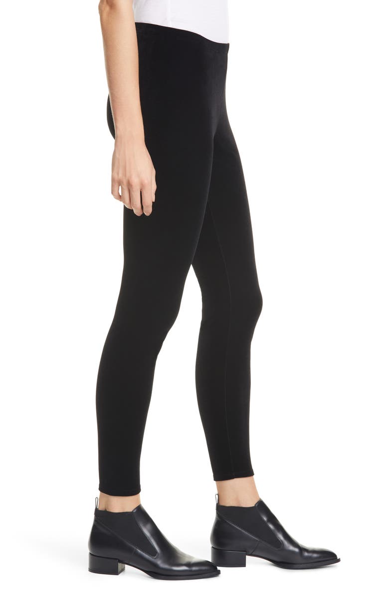 Eileen Fisher Velvet Ankle Leggings, Alternate, color, 