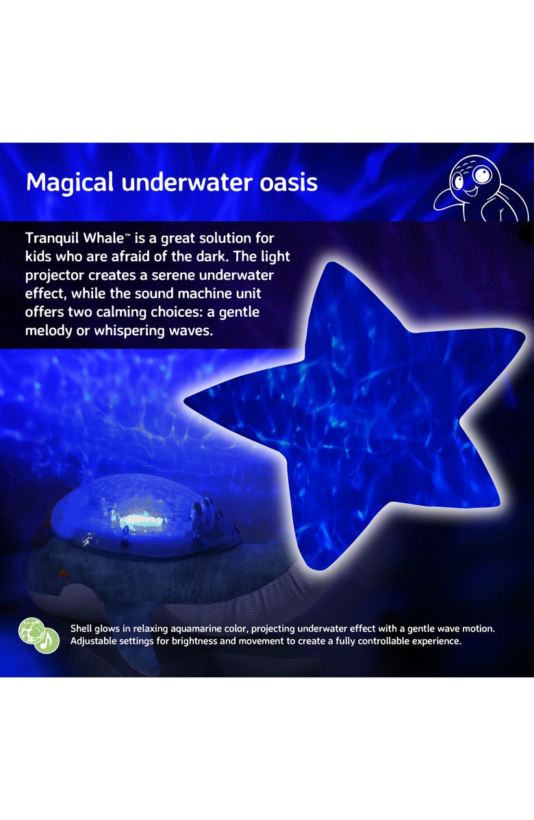 Cloud B Tranquil Whale Classic Projector Sound Machine & Rattle Toy, Alternate, color, 