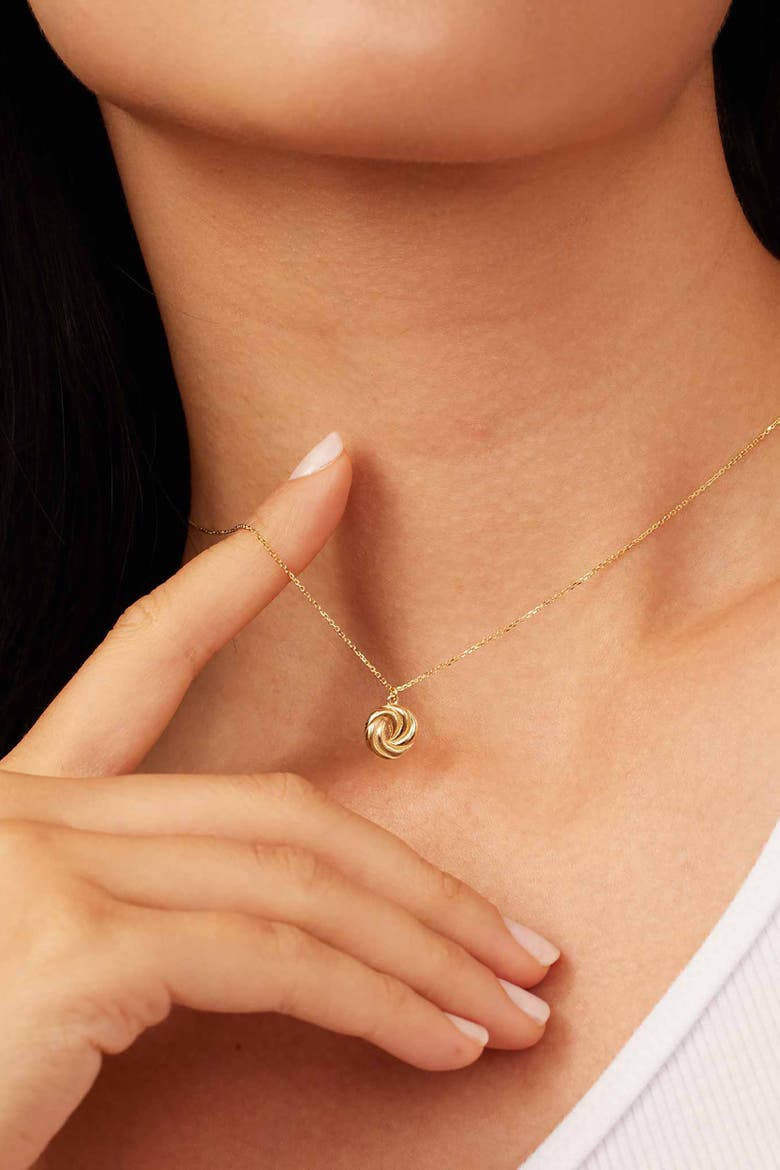 14K Yellow Gold Infinite Love Pendant Necklace, Alternate, color, Yellow Gold