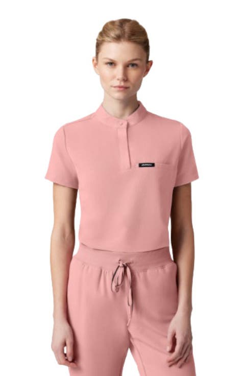 Savi Women's 1-Pocket Classic Banded Collar Scrub Top