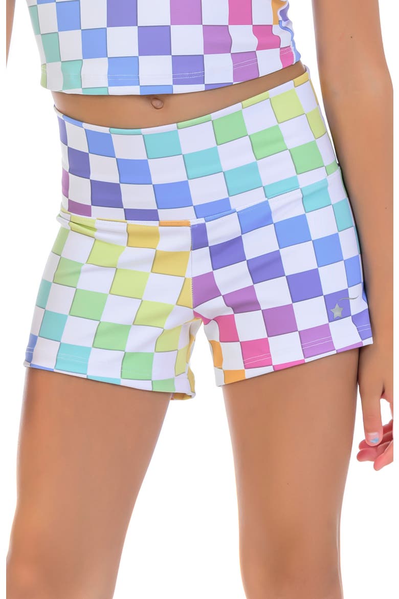 High Waisted Performance Short, Main, color, Electric Glow