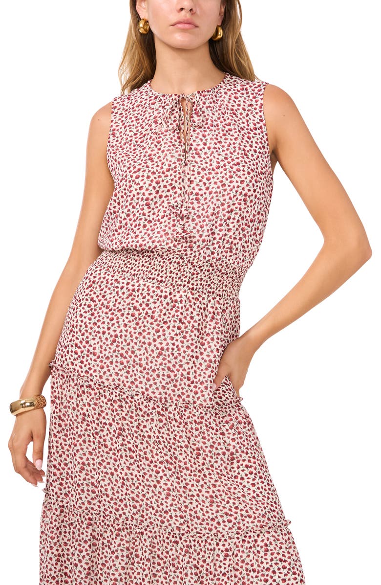 1.STATE Tiered Maxi Dress, Alternate, color, Afterglow