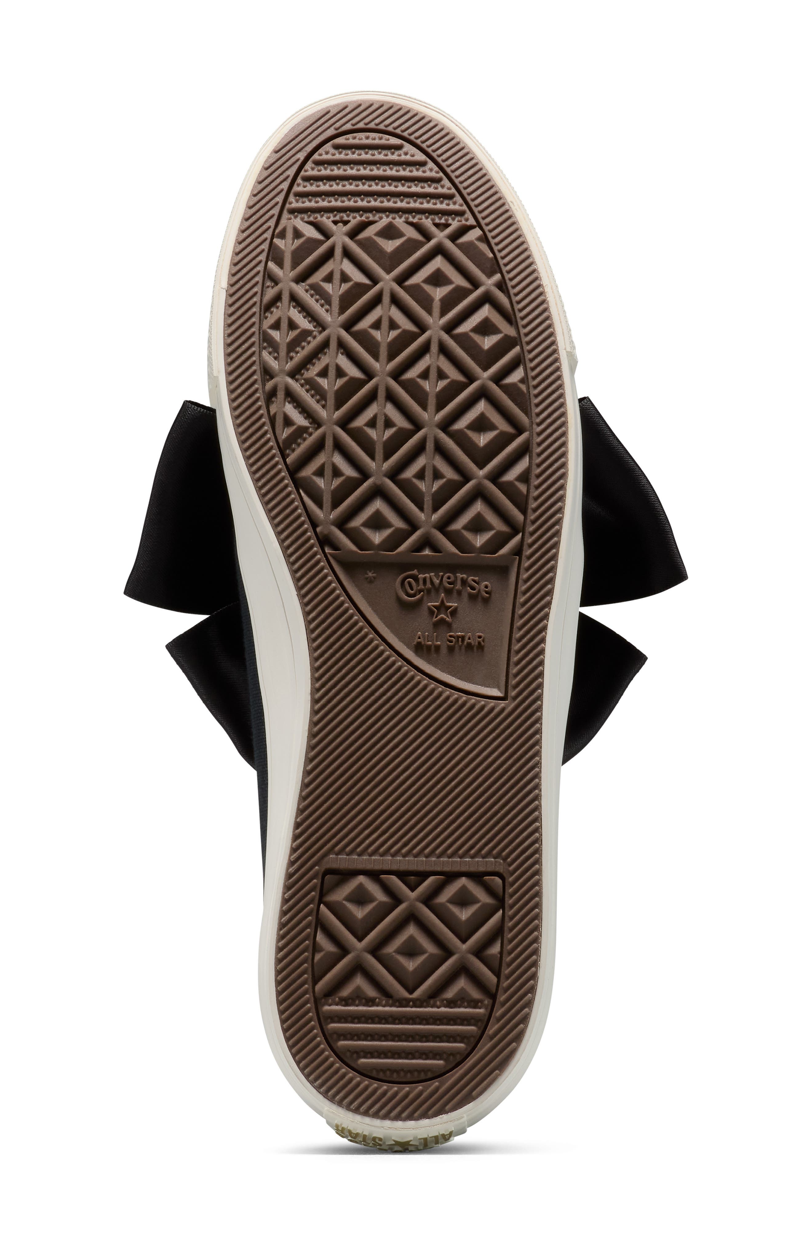 Converse Chuck Taylor<sup
®</sup
 All Star<sup
®</sup
 Dainty Bow Sneaker, Alternate, color, Black/ Egret/ Gold