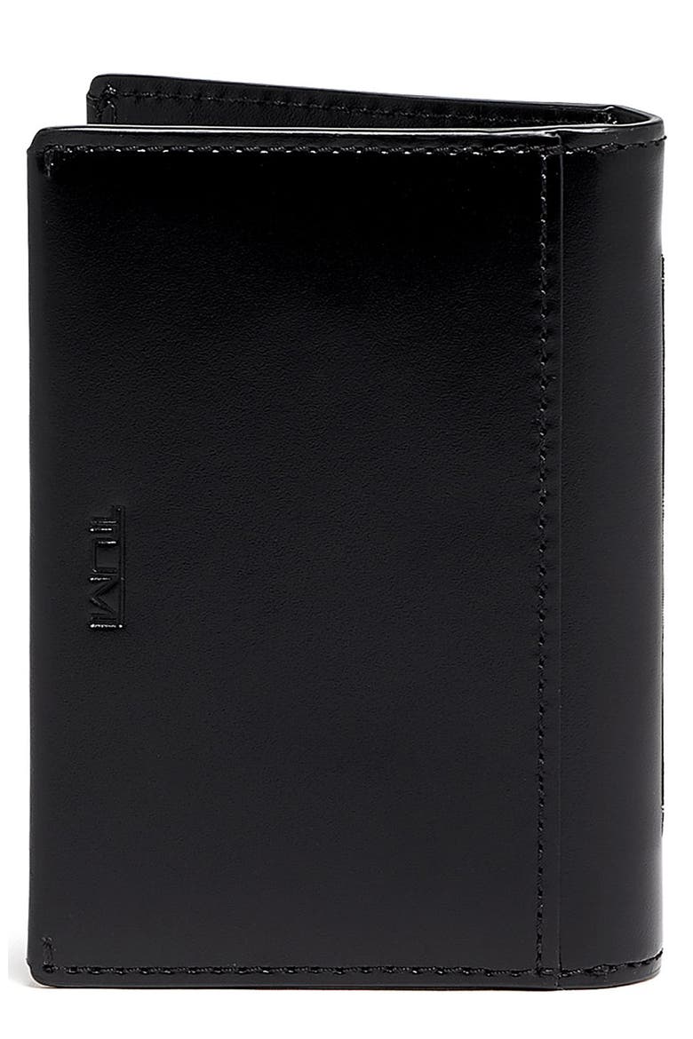 Donington Folding Card Case, Main, color, BLACK
