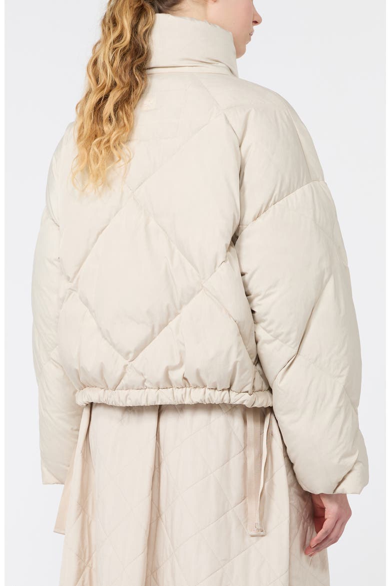 Diamond Quilted Down Puffer Jacket, Alternate, color, IVORY