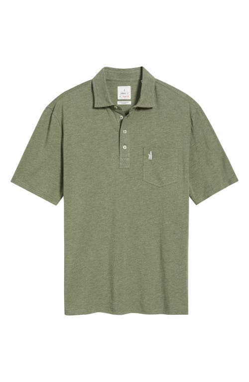 Johnnie-o Heathered Original 2.0 Regular Fit Polo In Green