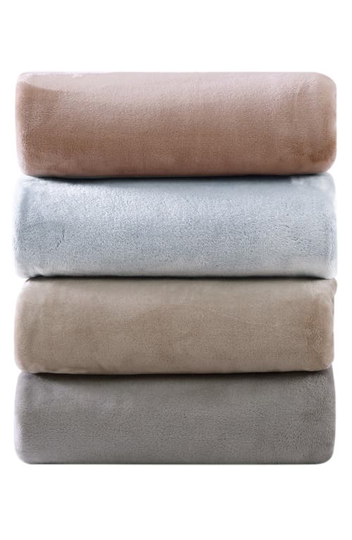 Poppy & Fritz Poppy And Fritz Plush Fleece Throw Blanket In Gray