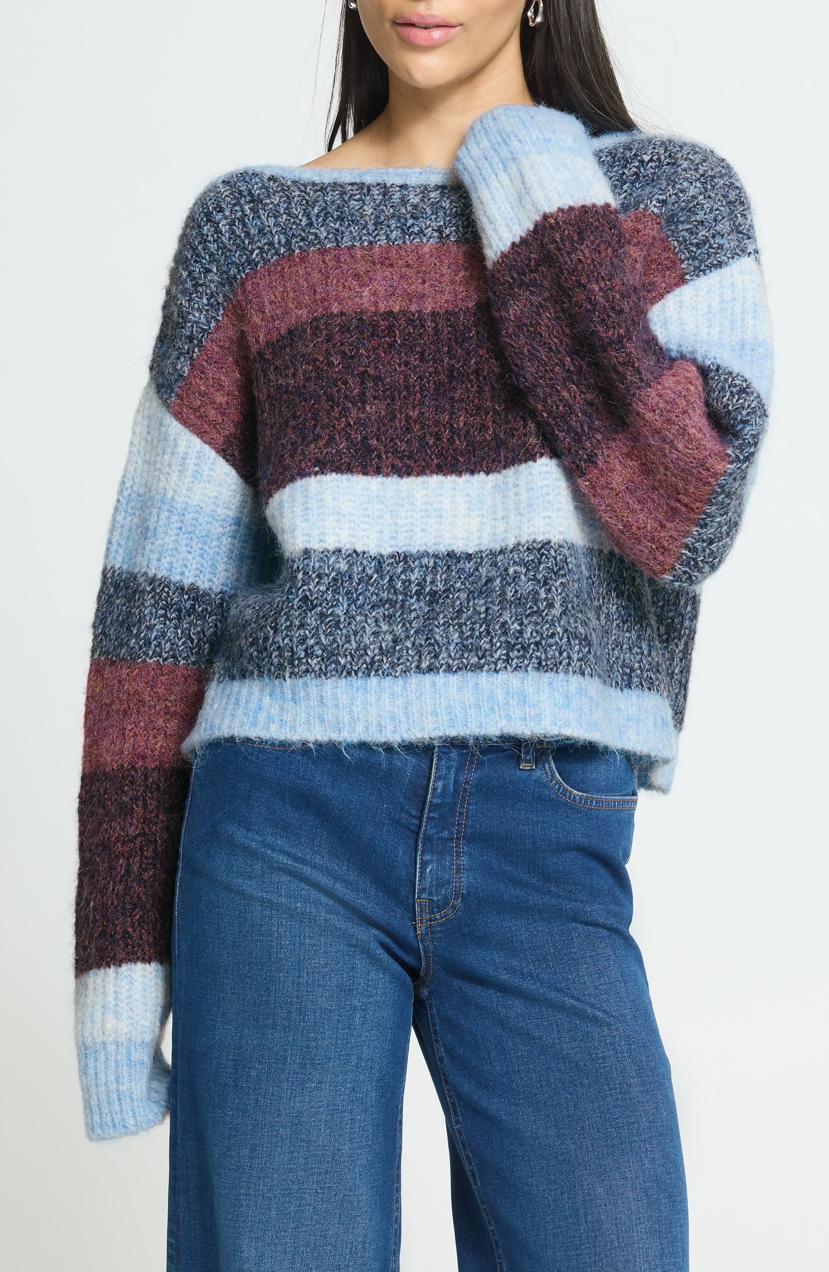 Striped Cropped Sweater