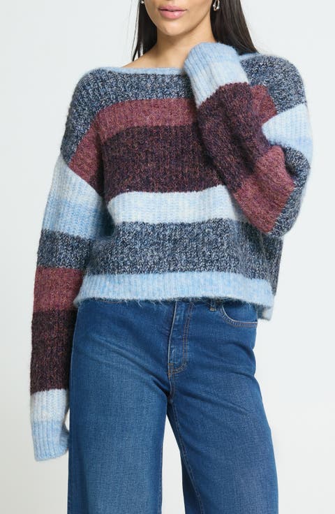 Striped Cropped Sweater