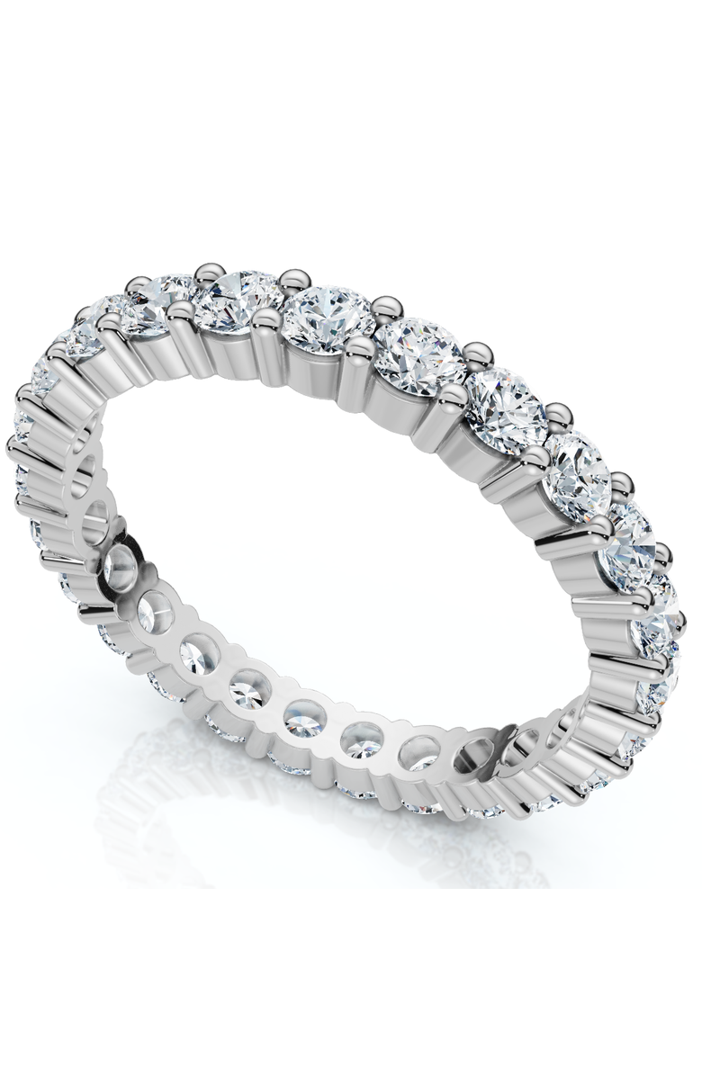 Bliss Diamond 1 1/2 Ct Diamond Eternity Ring Women's Stackable 14k Gold Band Lab Grown, Alternate, color, 14K White Gold