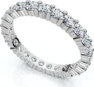Bliss Diamond 1 1/2 Ct Diamond Eternity Ring Women's Stackable 14k Gold Band Lab Grown