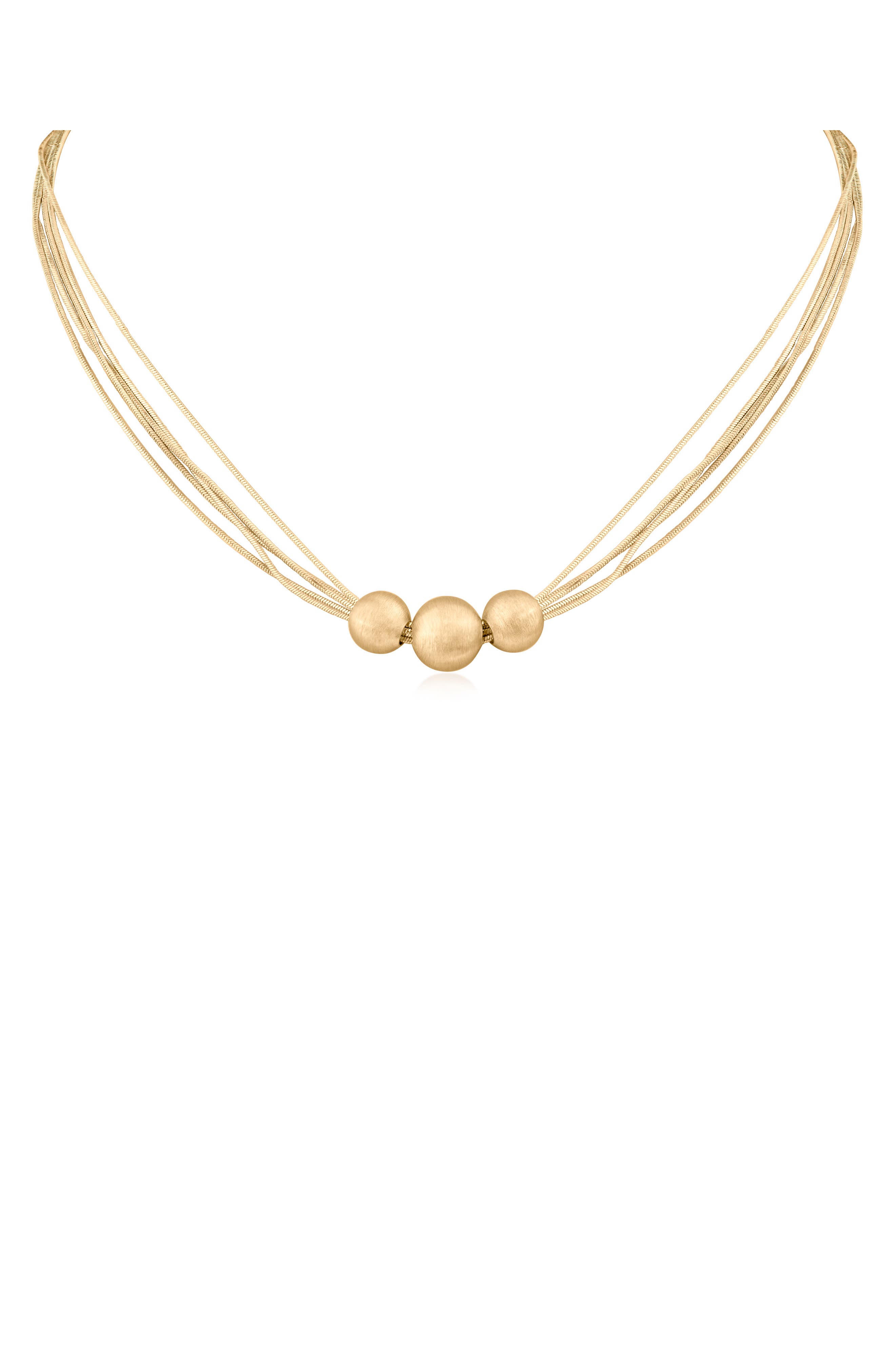 JARDIN Beaded Snake Chain Layered Necklace