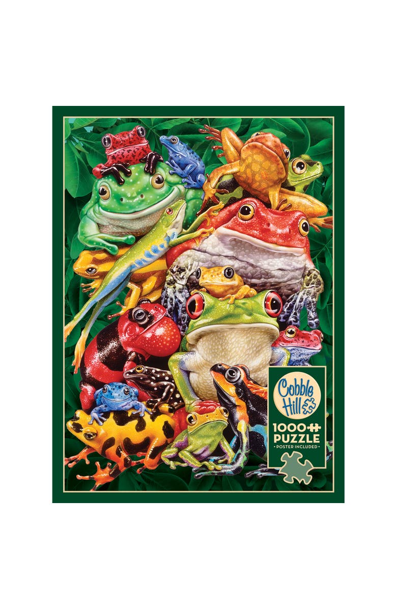 Cobble Hill Frog Business 1000 Piece Puzzle, Alternate, color, Multicolored