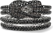 John Hardy Love Knot Ring, Black Sapphire