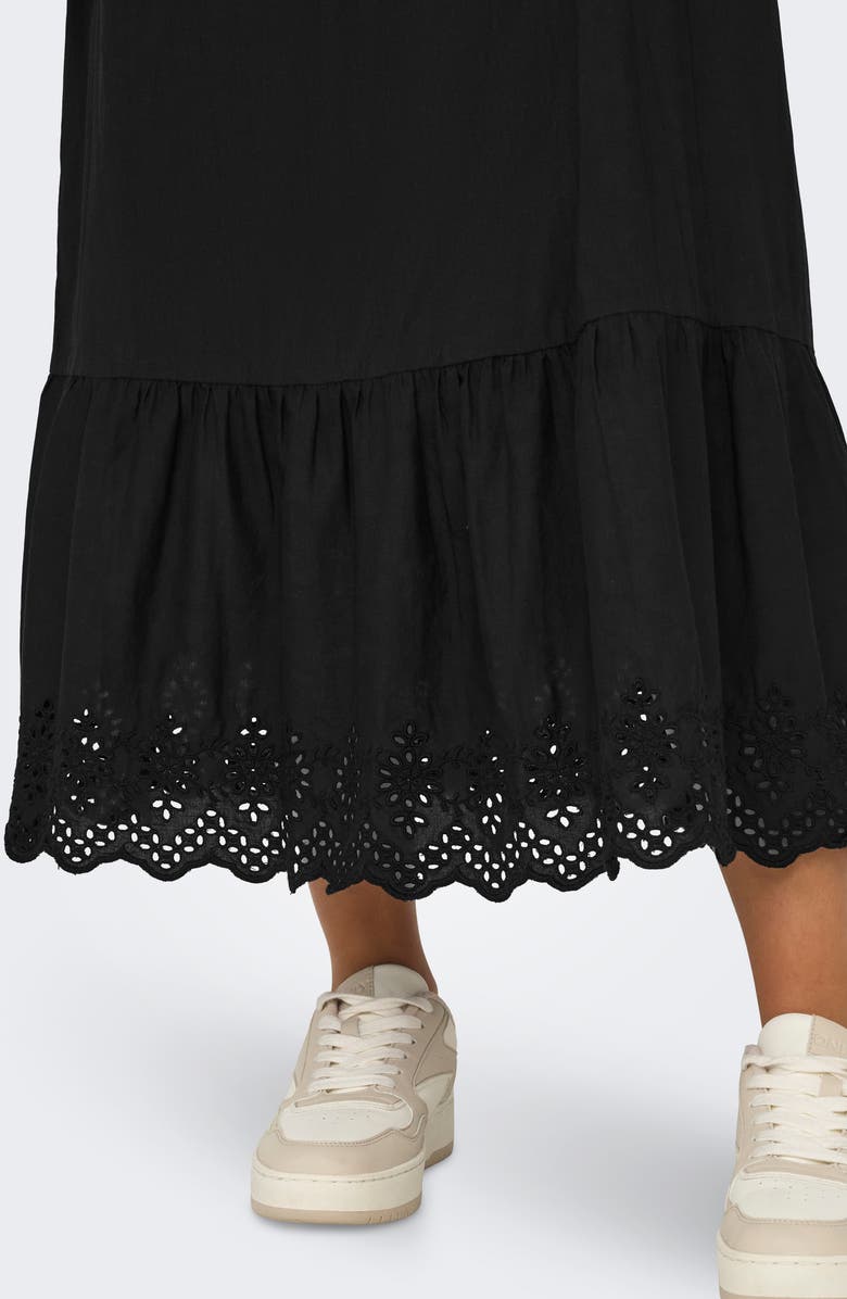 Only Onllou Life Midi Dress, Alternate, color, Black