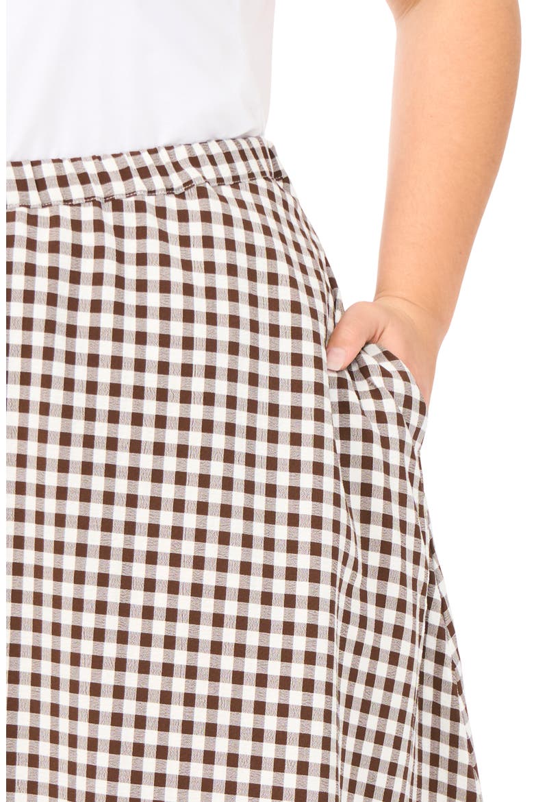 Pull On Midi Skirt, Alternate, color, CHICORY COFFEE