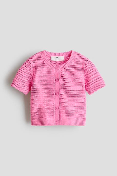 Textured-knit cardigan