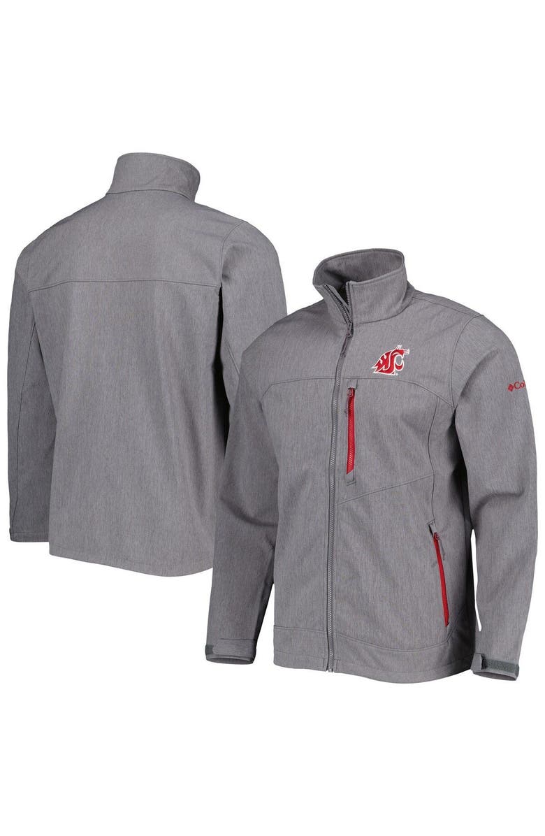 Columbia Men's Columbia Gray Washington State Cougars Ascender II Full-Zip Jacket, Main, color, 