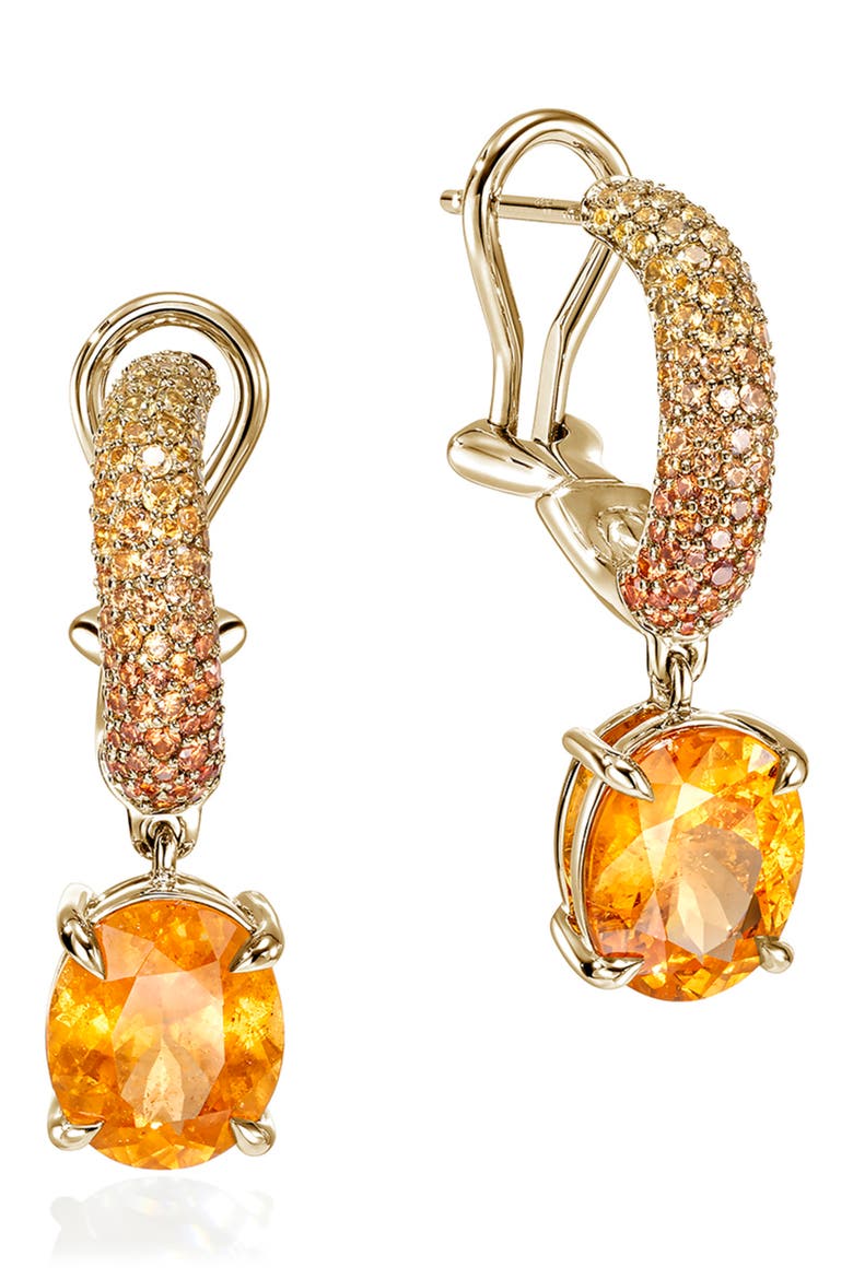 Artisan Series 18K Gold Surf Earrings, Main, color, GOLD