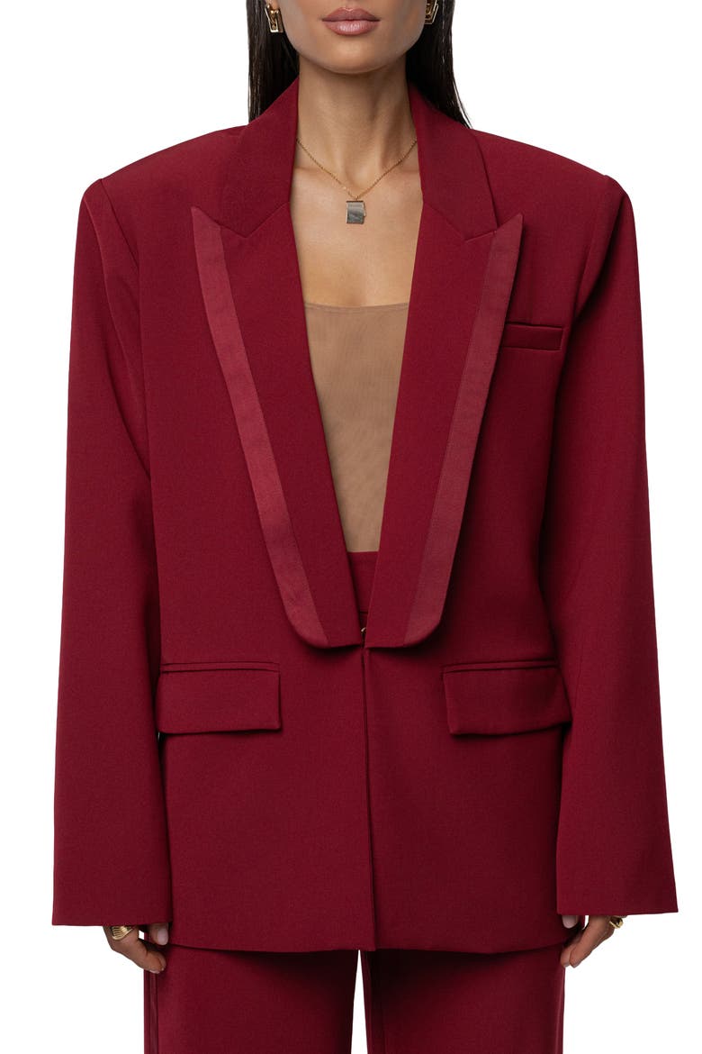 Suite Life Woven Blazer, Main, color, Burgundy