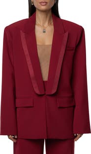 JLUXLABEL Suite Life Woven Blazer