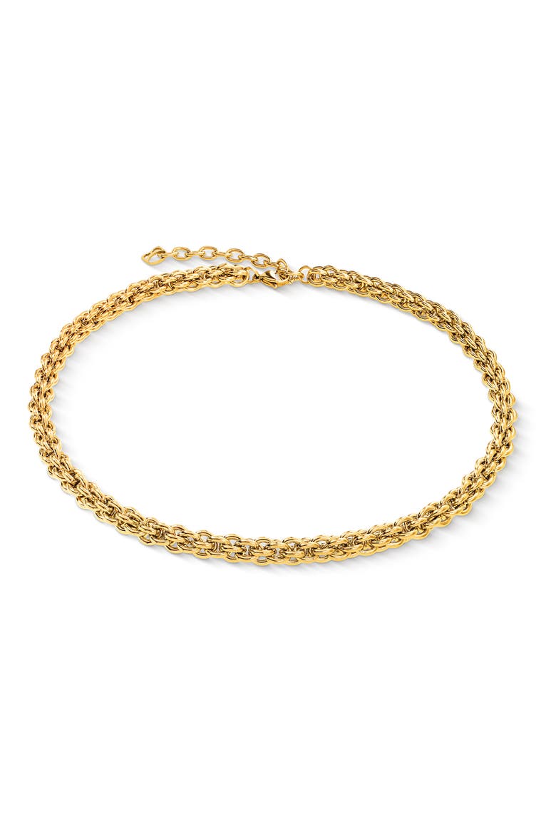 Mesh Chain Classic Necklace, Main, color, Gold