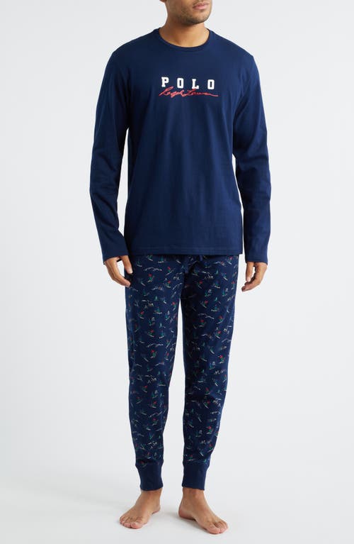Polo Ralph Lauren Long Pajamas In Blue