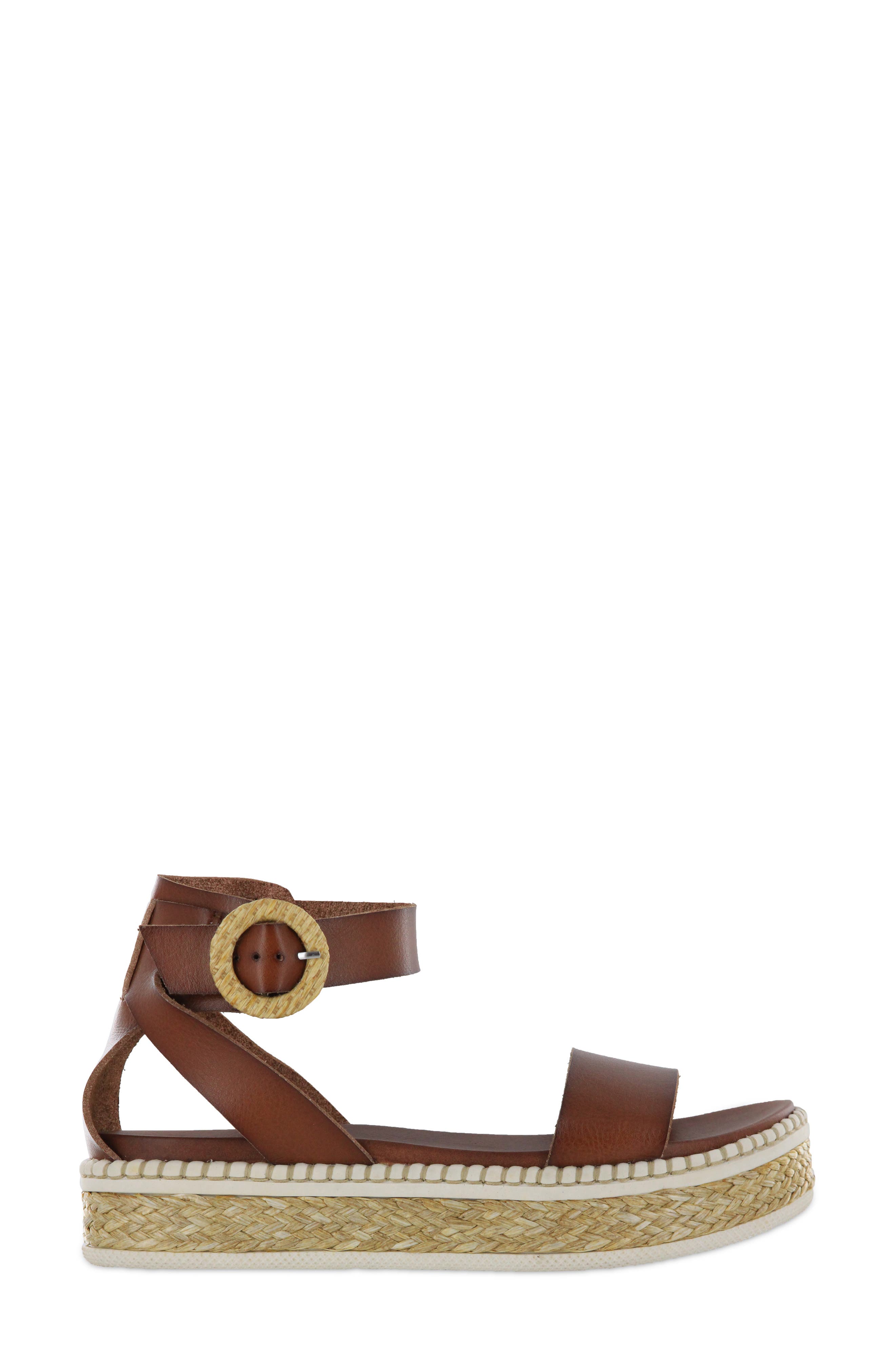 Deanda Sandal, Alternate, color, COGNAC FAUX LEATHER